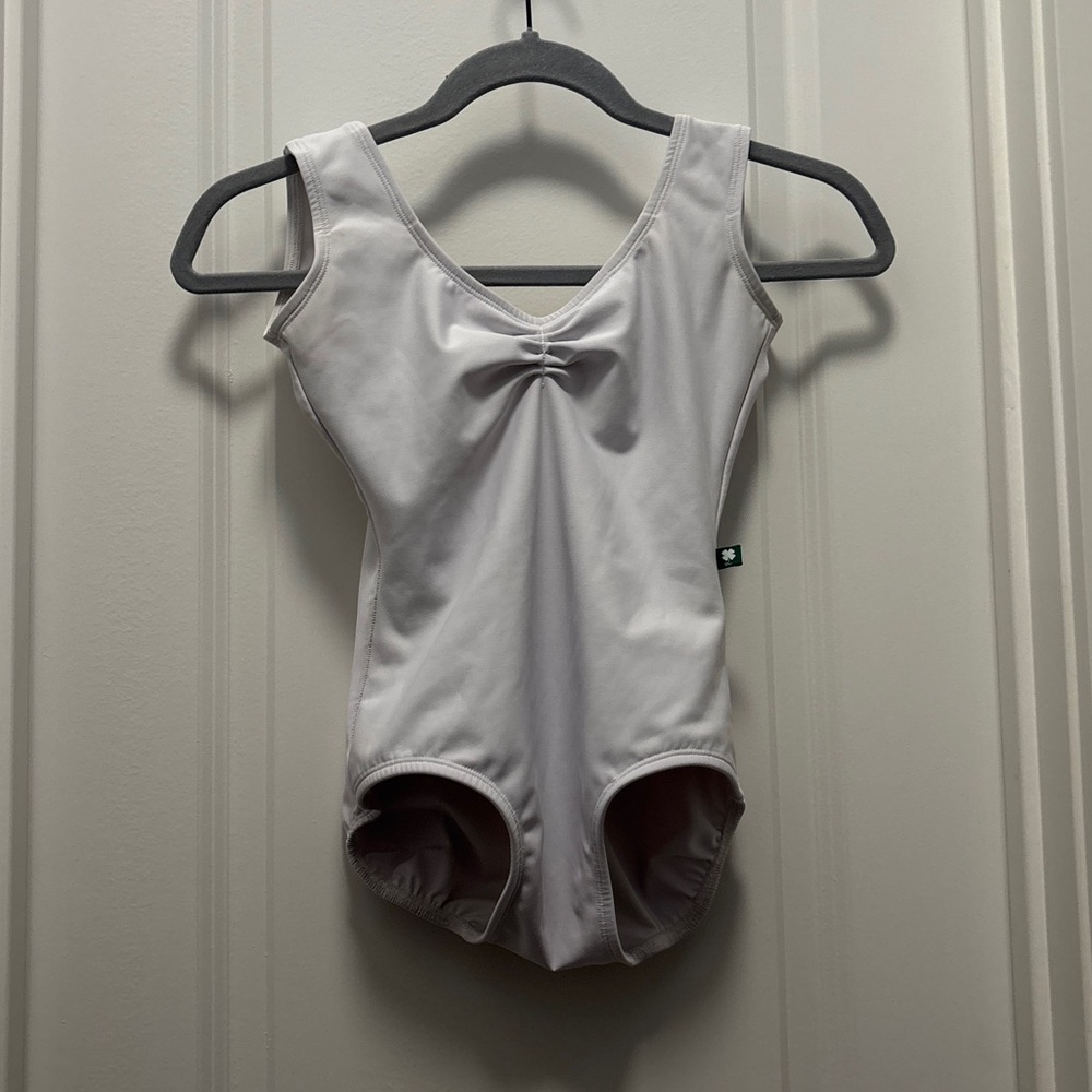 White Lucky Leo Leotard Ballet